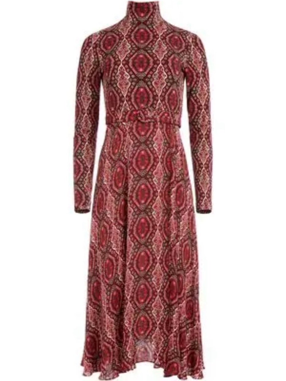 Alice + Olivia Claire Belted Midi Dress